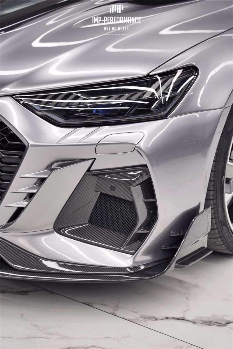 audi rs7 c8 carbon fiber front lip